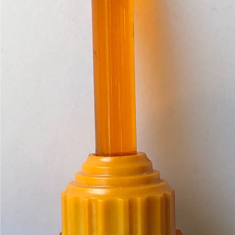 Vintage Rare Paramount Saucer Shaped Orange Bubble Light Art Deco